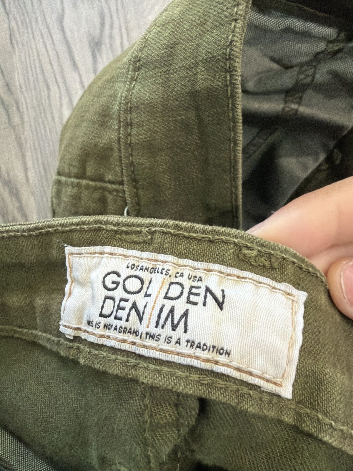 Other Gold Denim green ripped jeans size 32 Size US 32 / EU 48 - 2 Thumbnail