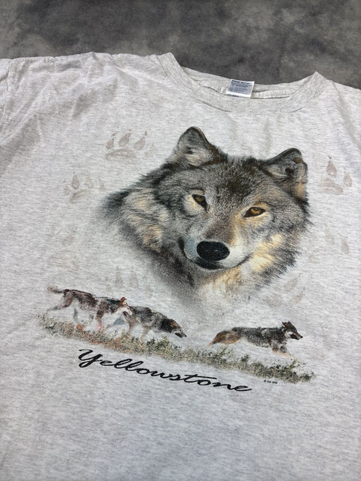 Vintage Vintage Wolf Nature T-Shirt Yellowstone Park 90s spirit y2k Size US XL / EU 56 / 4 - 3 Thumbnail