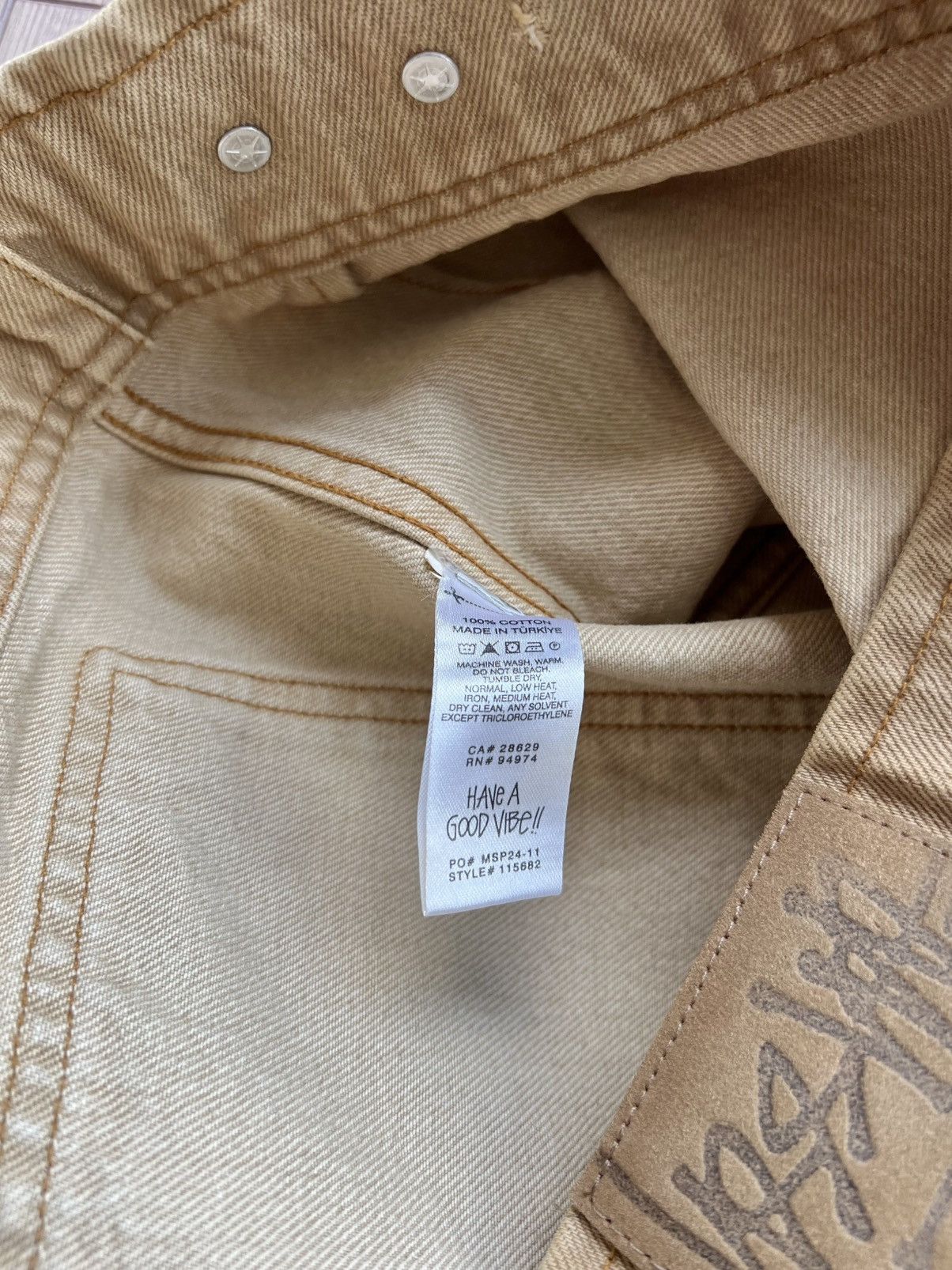 Stussy Stussy Denim Zip Up Work Jacket “Sand” Medium Size US M / EU 48-50 / 2 - 10 Thumbnail