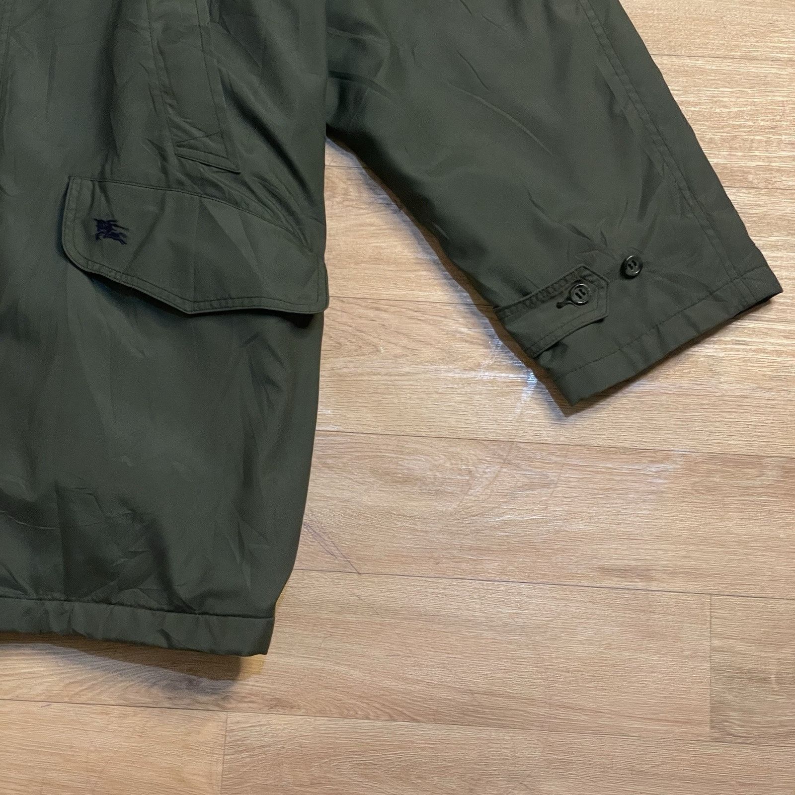 Burberry VINTAGE BURBERRY Jacket winter hooded men's GREEN OLIVE Size US XL / EU 56 / 4 - 4 Thumbnail