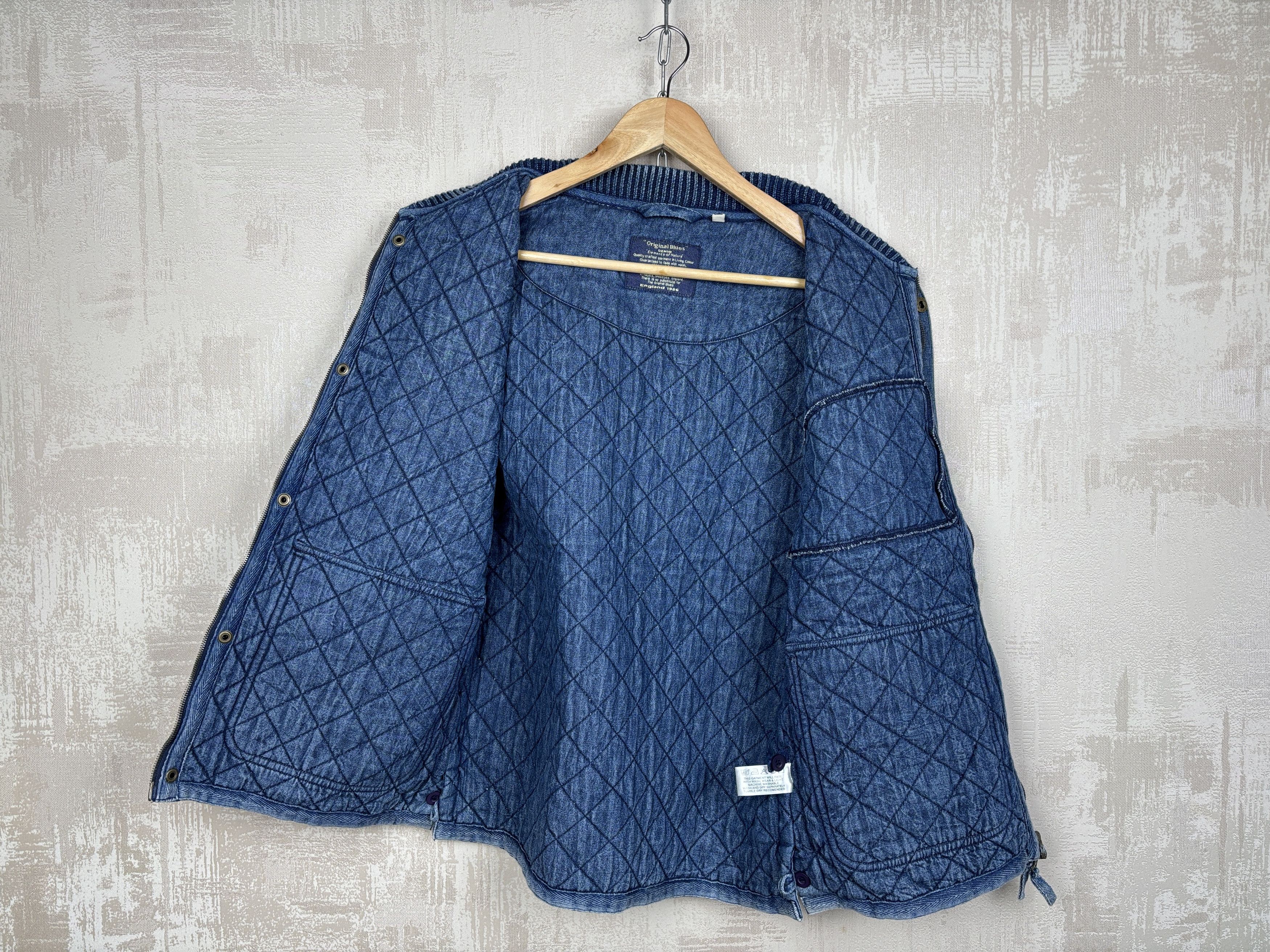 Other UK Original Blues Quilted Denim Vest Size US M / EU 48-50 / 2 - 13 Thumbnail