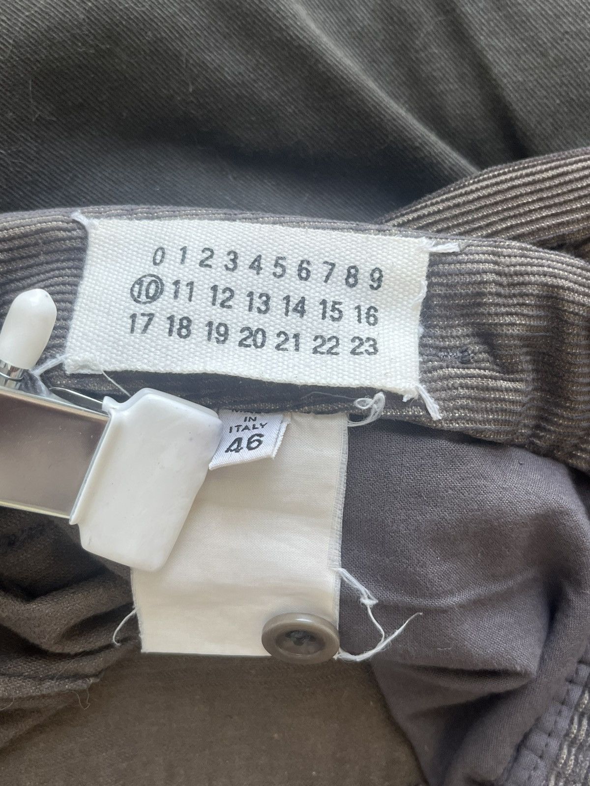 Maison Margiela FW04 Corduroy Carpenter Mcqueen Waistless Pants Size US 29 - 5 Thumbnail