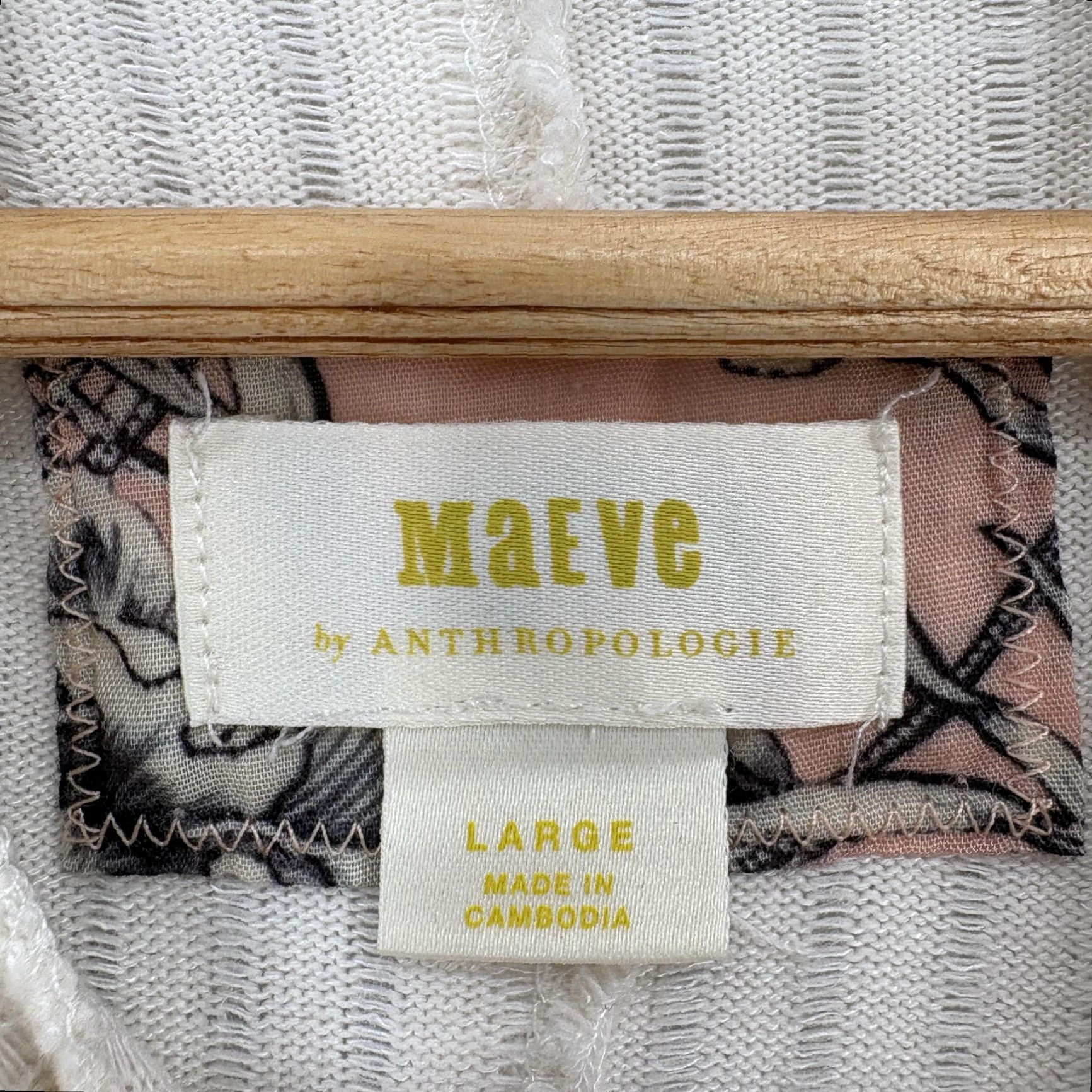 Vintage Maeve Sweater Womens Large White Knit Pullover Cowl Neck Knitwear Ribbed Vib Su Size L / US 10 / IT 46 - 4 Thumbnail