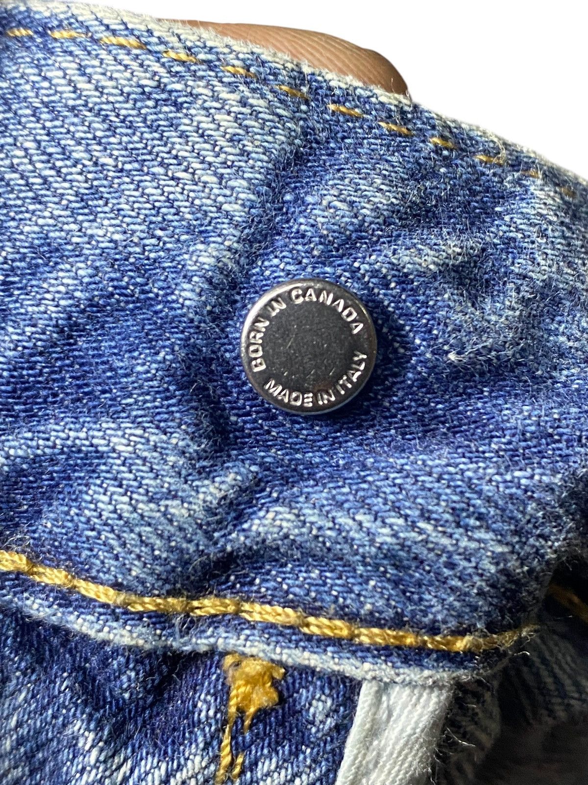 Dsquared2 Vintage Dsquared2 Blue Wash Distressed Skinny Jeans Size US 33 - 12 Thumbnail