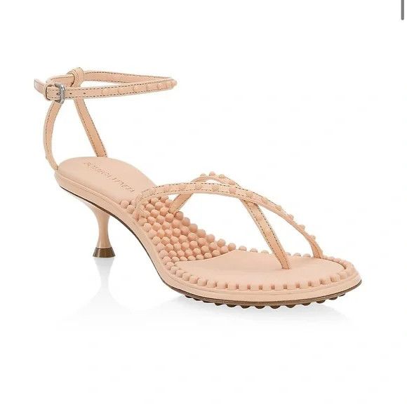 Bottega Veneta o1y0725 Ankle Strap Sandals in Blush Size US 5 / IT 35 - 1 Thumbnail