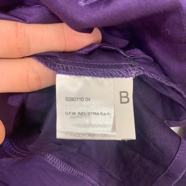 Vivienne Westwood Vivienne Westwood Purple ribbon ruffled collar waist top s Size S / US 4 / IT 40 - 6 Thumbnail