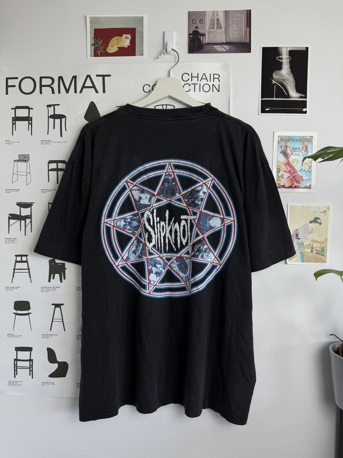 Band Tees Vintage 90s Slipknot pentagram logo band t-shirt XL grunge Size US XL / EU 56 / 4 - 2 Thumbnail