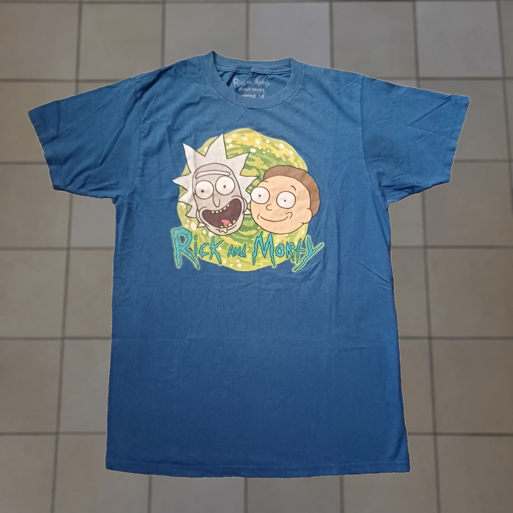 Ripple Junction Rick and Morty T Shirt Mens Medium Blue Cartoon Ripple Junction Short Sleeve Shirt Size US M / EU 48-50 / 2 - 1 Thumbnail