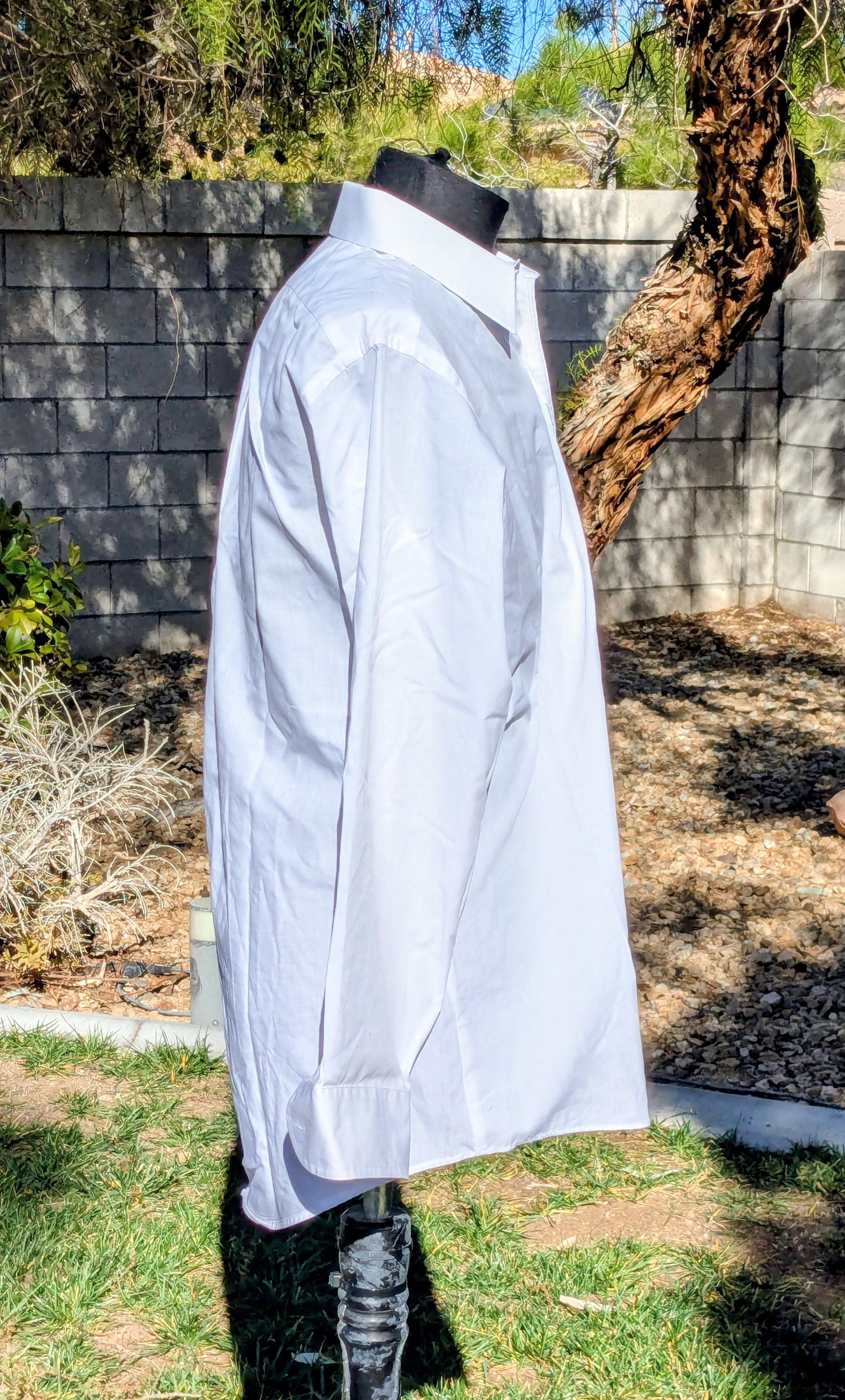 Stafford Stafford Business Dress Work Shirt 15/32 White Broadcloth Size US M / EU 48-50 / 2 - 3 Thumbnail