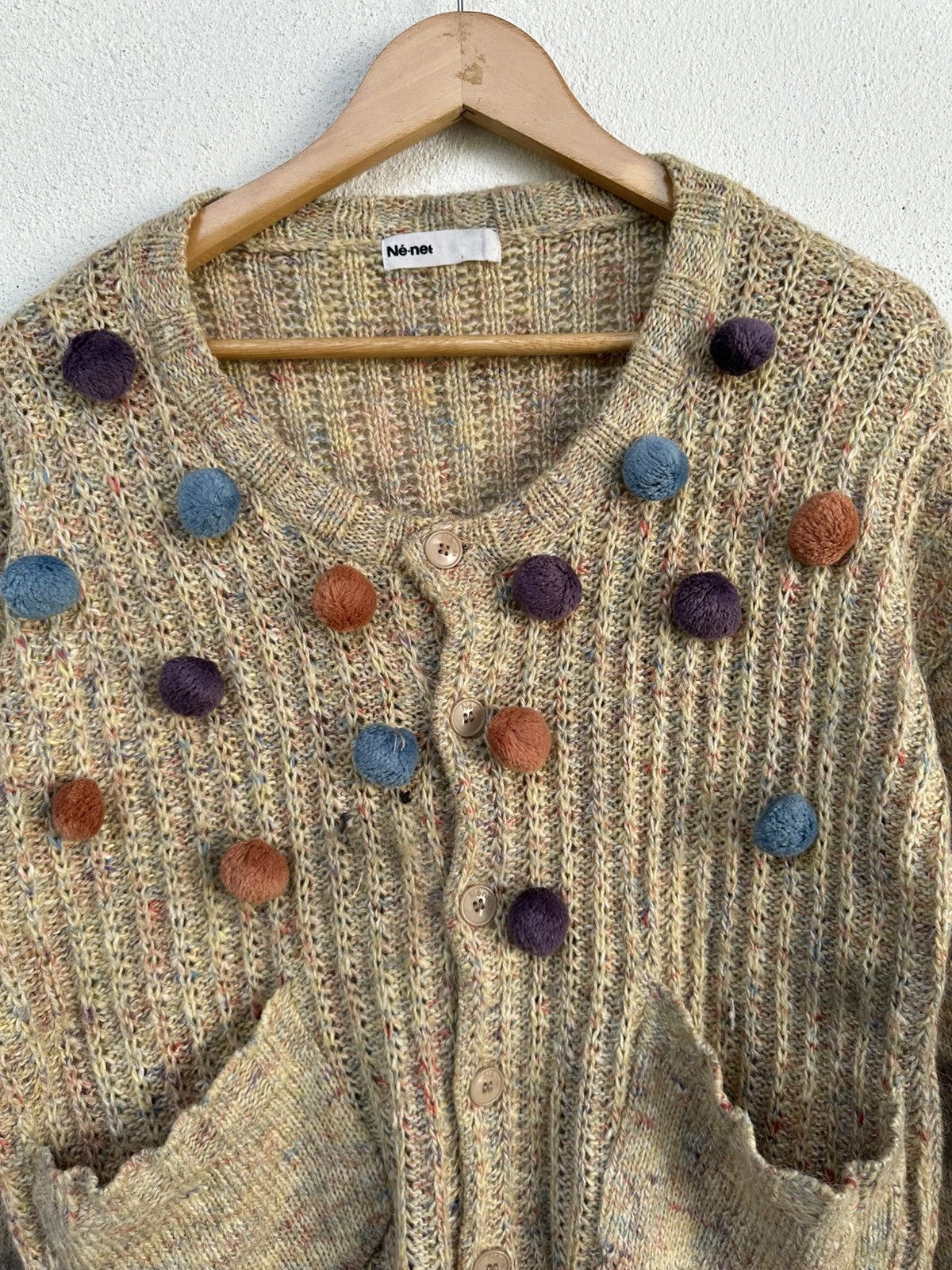 Issey Miyake × Japanese Brand × Ne-Net Ne-net Buttons Cardigan Size L / US 10 / IT 46 - 4 Thumbnail