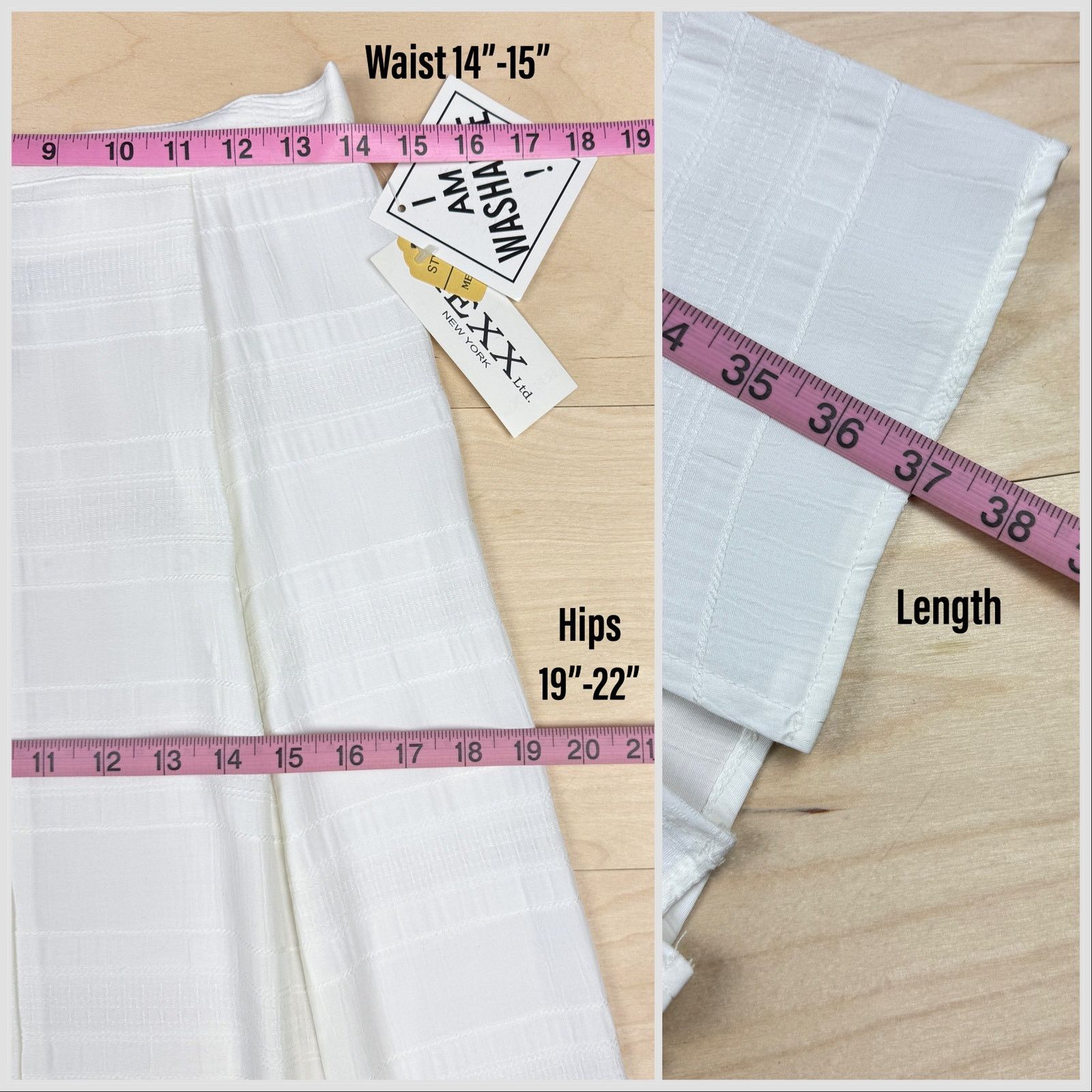 Vintage 80s Off White High Waist Button Front Maxi Skirt with Slits Size 29" - 6 Thumbnail