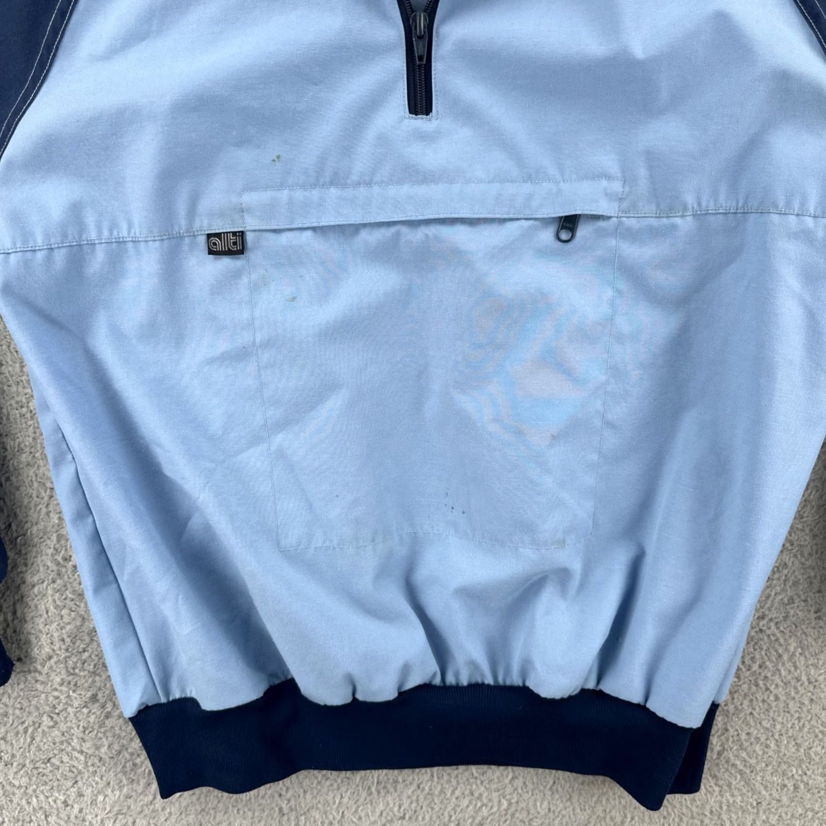 Vintage VINTAGE Alti Of Santa Fe Mens L Two Tone Blue Raglan 1/4 Zip Ski Jacket 80s USA Made Size US L / EU 52-54 / 3 - 4 Thumbnail