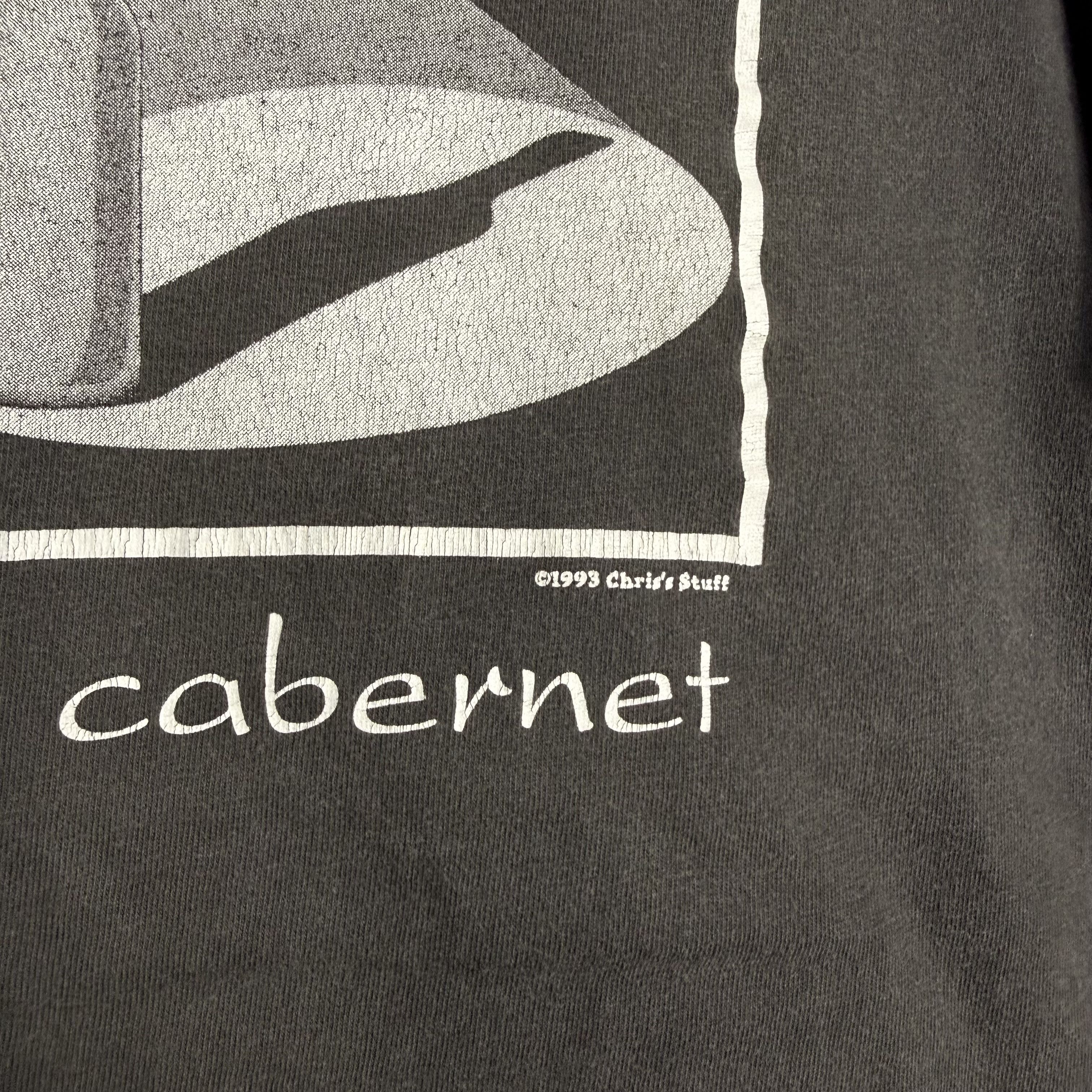 Art Comes First 🔥🔥Vtg Pop Art Chris's Stuff 'Life is a Cabernet' T-shirt Size US L / EU 52-54 / 3 - 4 Thumbnail