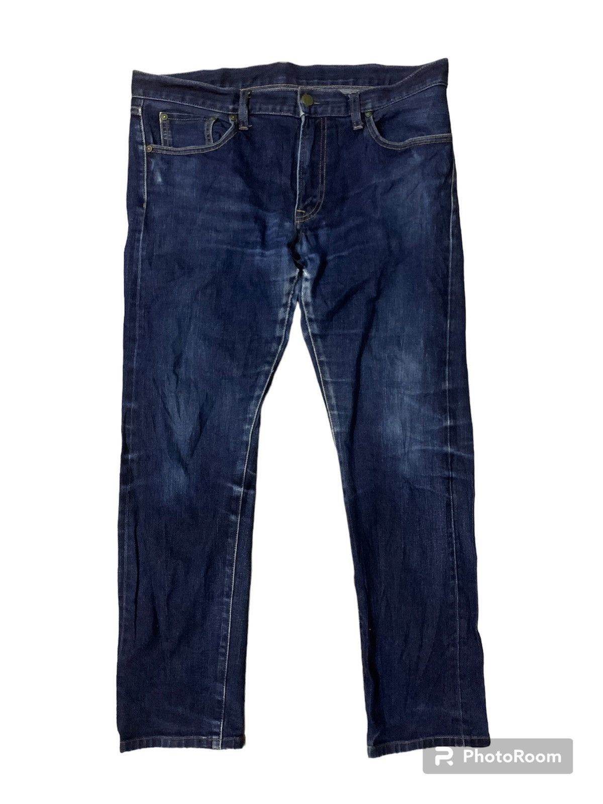 Japanese Brand Uniqlo Selvedge Straight Cutting Flare Denim Jeans Size US 34 / EU 50 - 1 Thumbnail