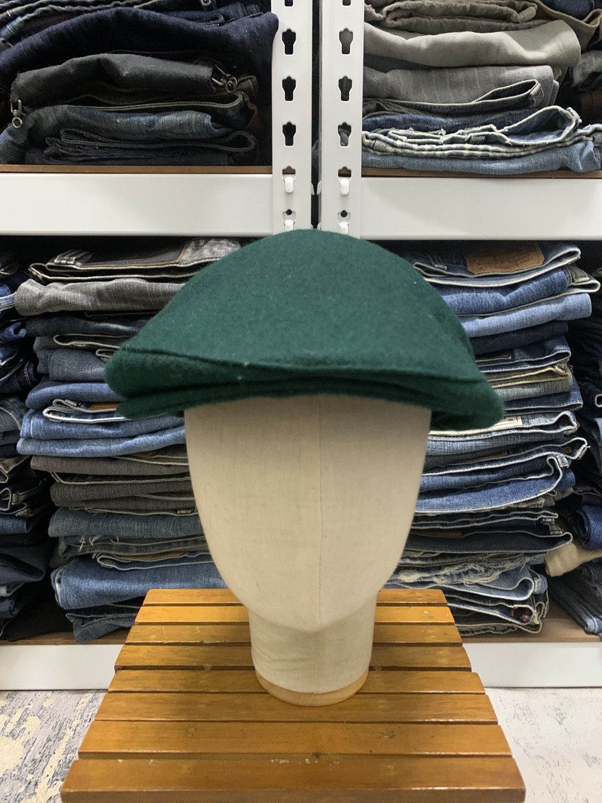Vintage Vintage An Irish Blessing Green Wool Flatcap Hat Size ONE SIZE - 2 Thumbnail
