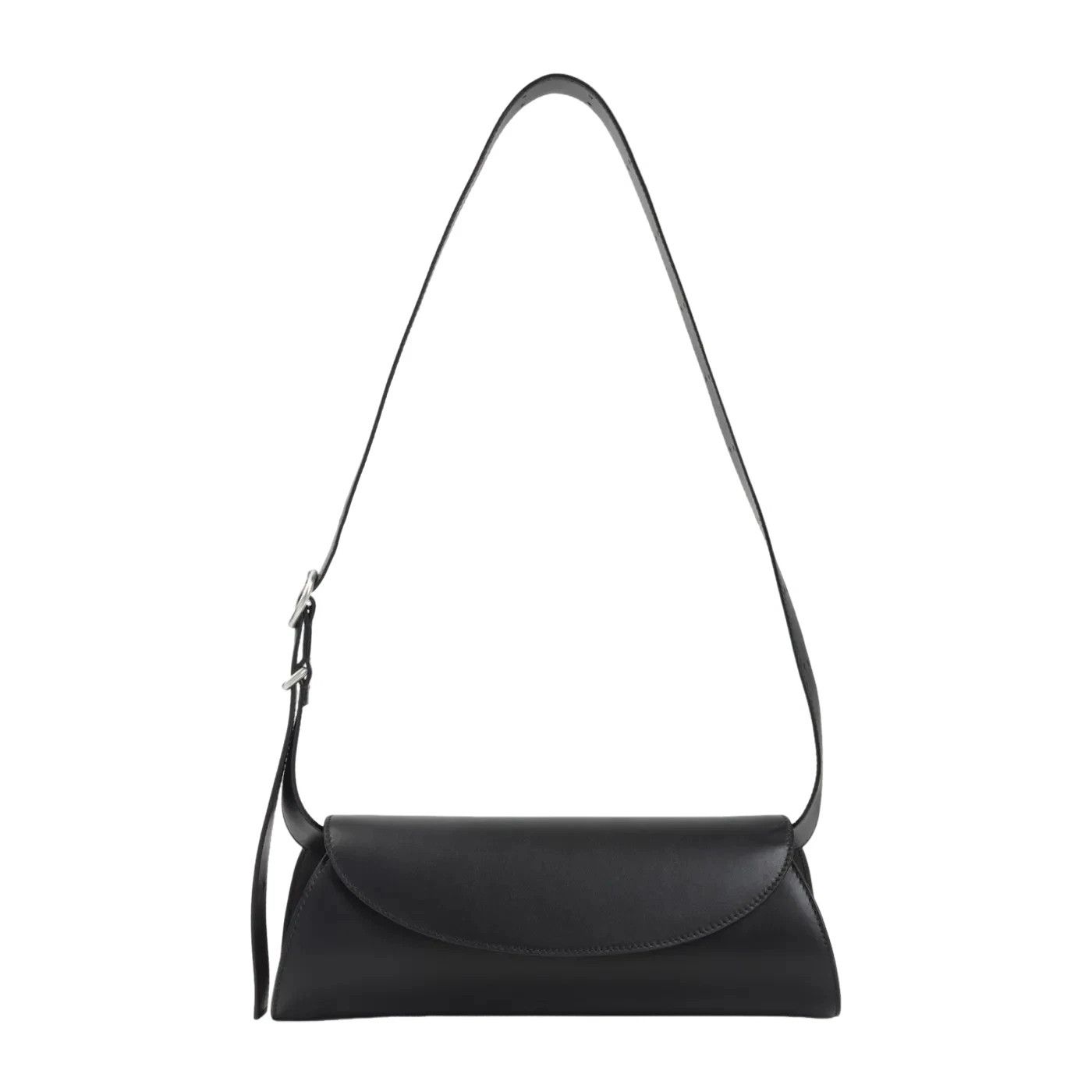 Jil Sander JIL SANDER Cannolo Small Black Leather Shoulder Bag Size ONE SIZE - 1 Thumbnail