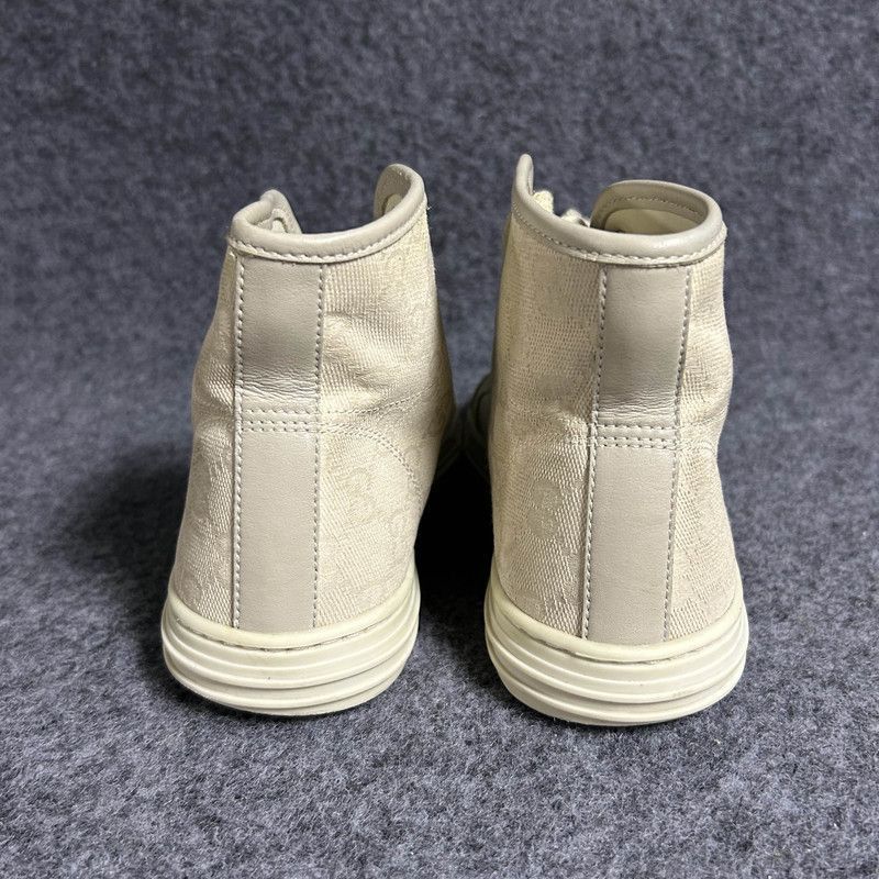 Gucci Gucci High-Top Monogram Canvas Sneakers for Women - Size US 7.5 / IT 37.5 - 3 Thumbnail