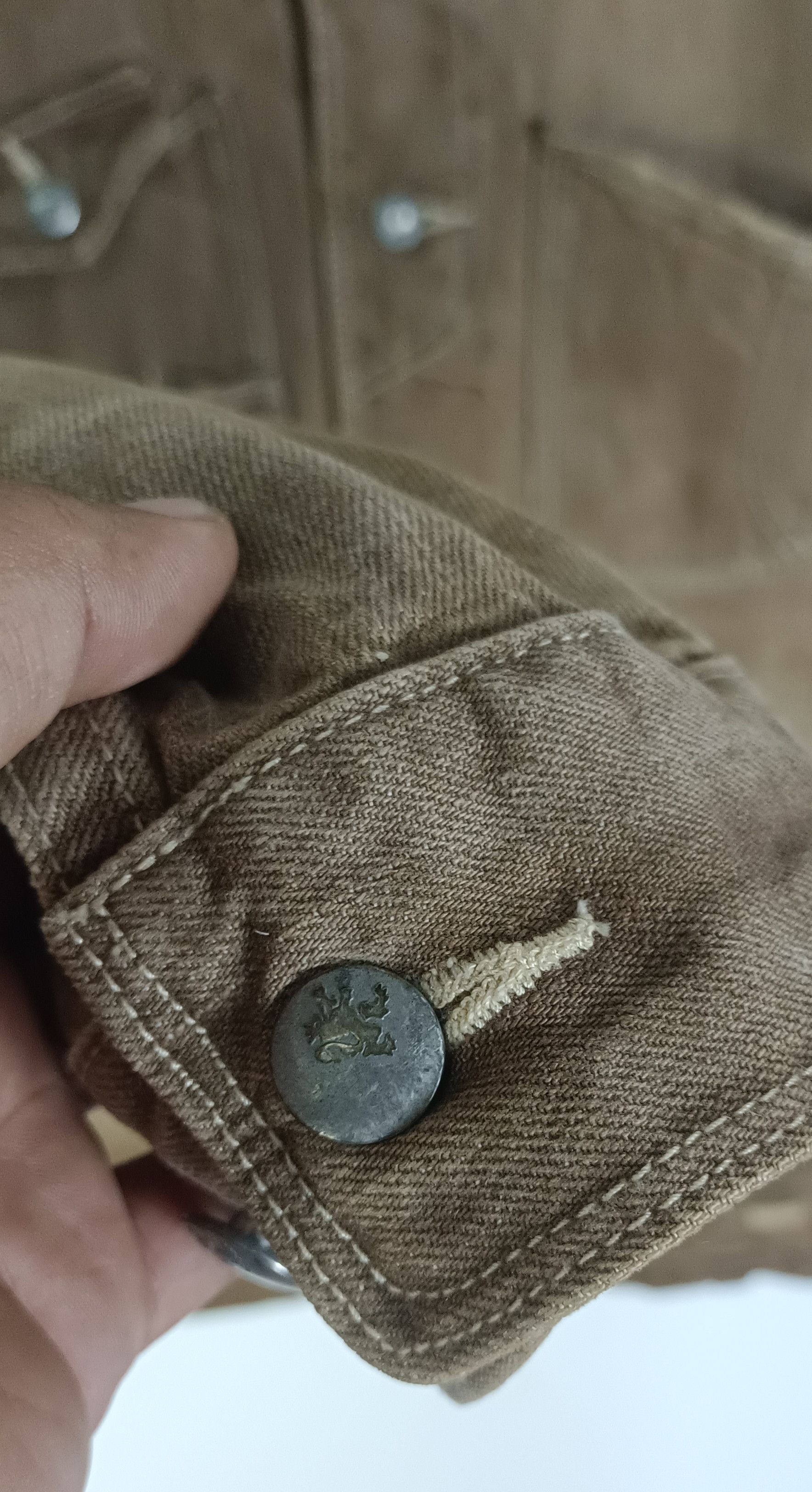 R.Newbold R.Newbold 8 Pocket Bodder Pattern Denim Jacket Size US L / EU 52-54 / 3 - 8 Thumbnail