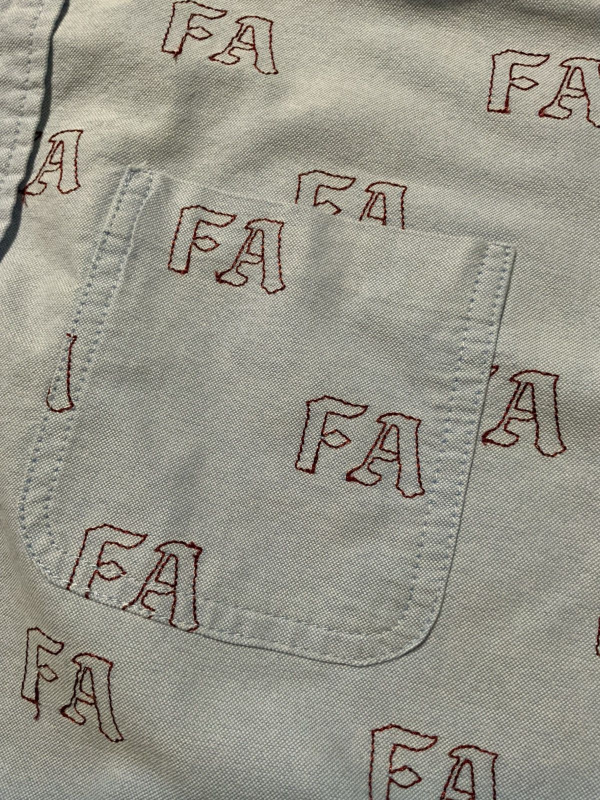 Fucking Awesome Fuc**ing Awesome FA Oxford Blue Button Down L/S 18SS Shirt Size US L / EU 52-54 / 3 - 7 Thumbnail