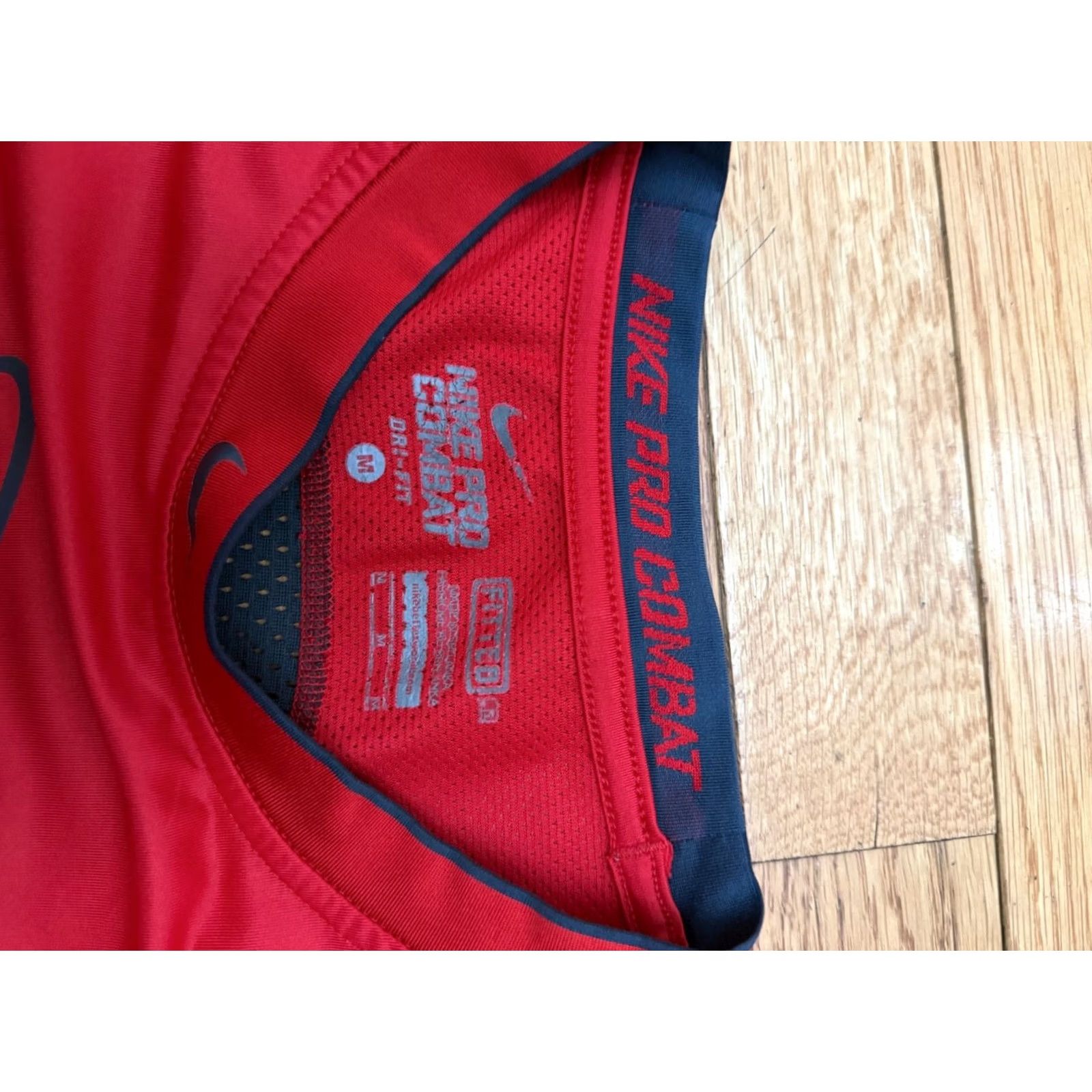 Nike Nike Pro Combat Dri-Fit Fitted Shirt Mens M Red Black Griffey Jr Swingman Size US M / EU 48-50 / 2 - 4 Thumbnail