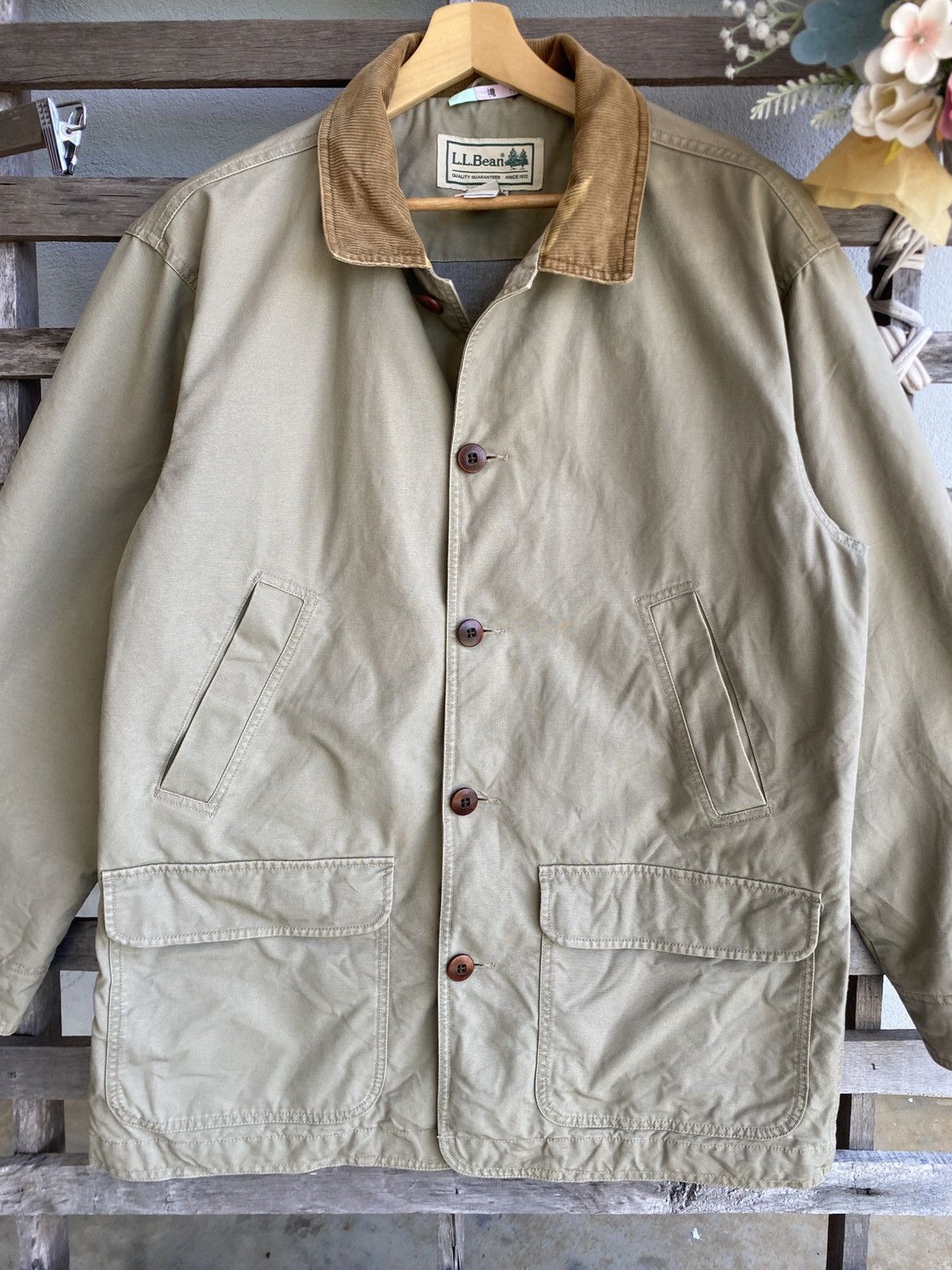 L.L. Bean Vintage 90s L.L Bean Shirt Jacket - oversizes 25” x 33” Size US L / EU 52-54 / 3 - 4 Thumbnail