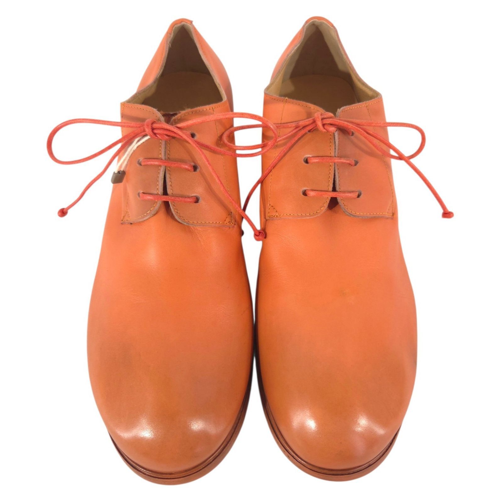 Marsell Marsell Grained Leather Derby Shoes US 11 EU 44 Mens Orange Size US 11 / EU 44 - 2 Thumbnail