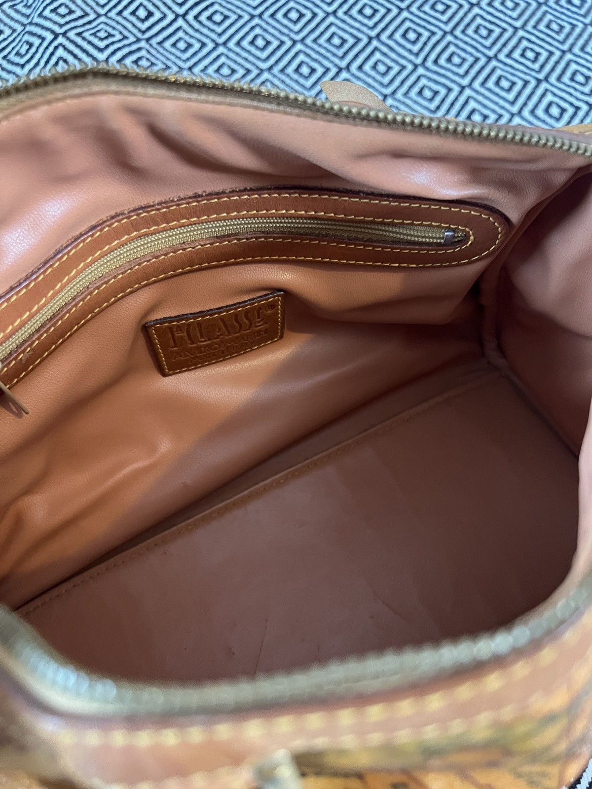 Alviero Martini Alviero Martini classic Geo leather satchel handbag Size ONE SIZE - 4 Thumbnail