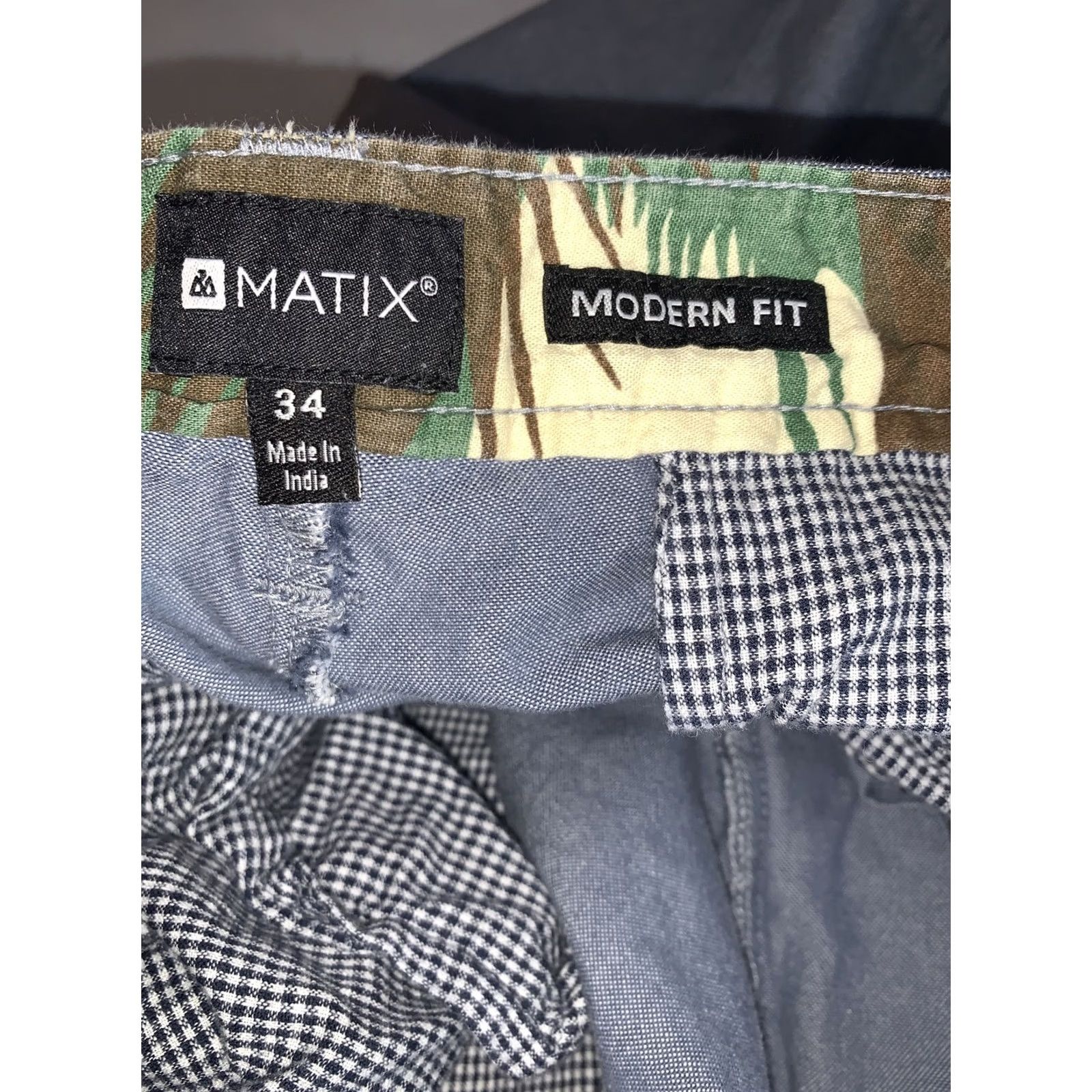 Vintage Matix Modern Fit Pacific Blue Mens Chambray Shorts SZ 34-5629 Size US 34 / EU 50 - 7 Thumbnail