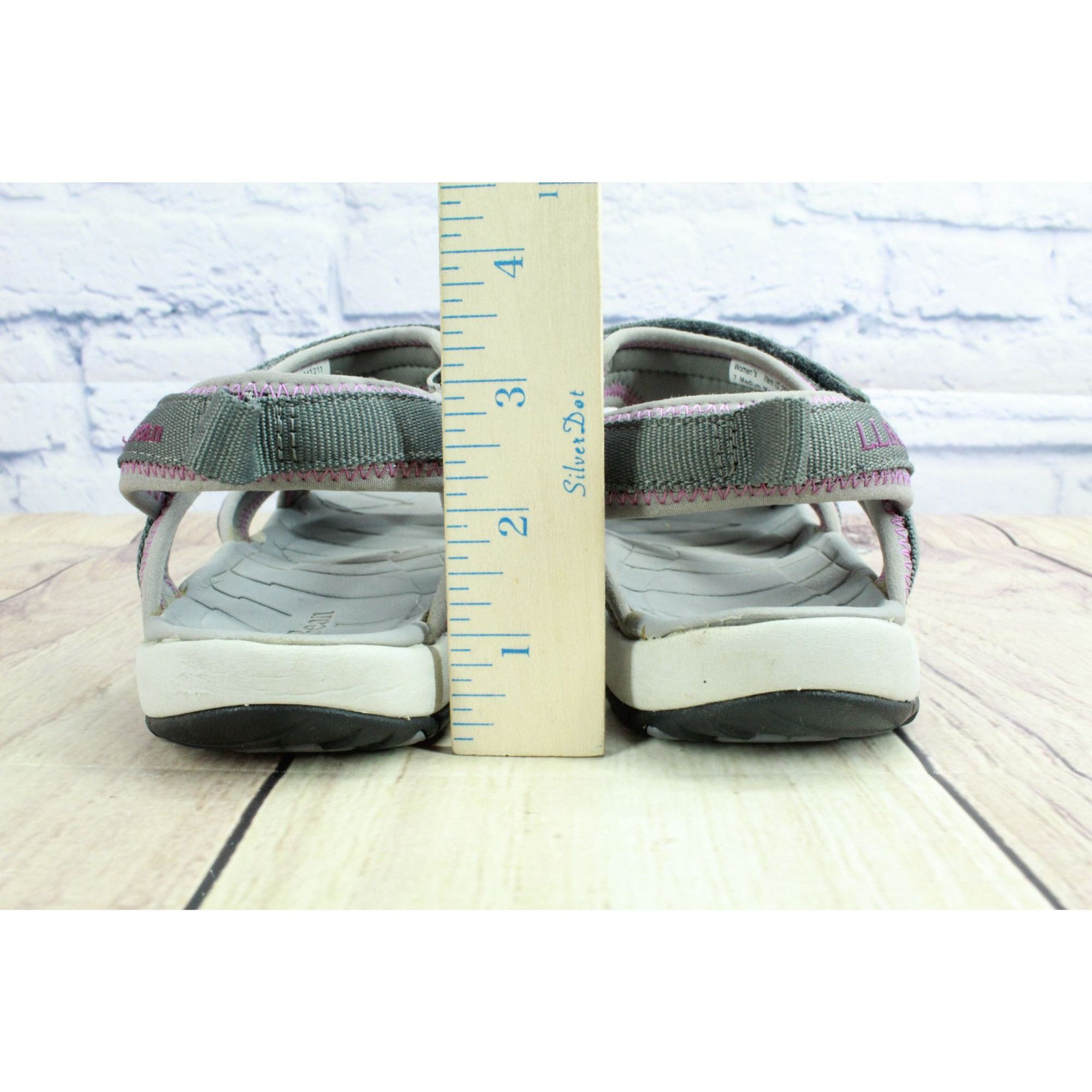 L.L. Bean LL Bean Nylon Hook & Loop Adjustable Strap Sports Sandals Size US 7 / IT 37 - 6 Thumbnail