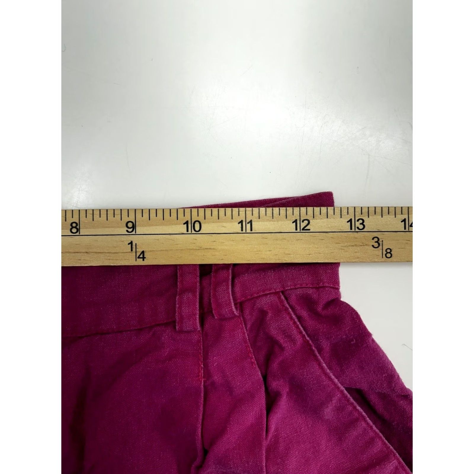 Vintage Rafaella Pink High Waisted Linen Blend Shorts Size 6 Womens 5-Pocket Culotte Vintage Classic Size 28" / US 6 / IT 42 - 6 Thumbnail