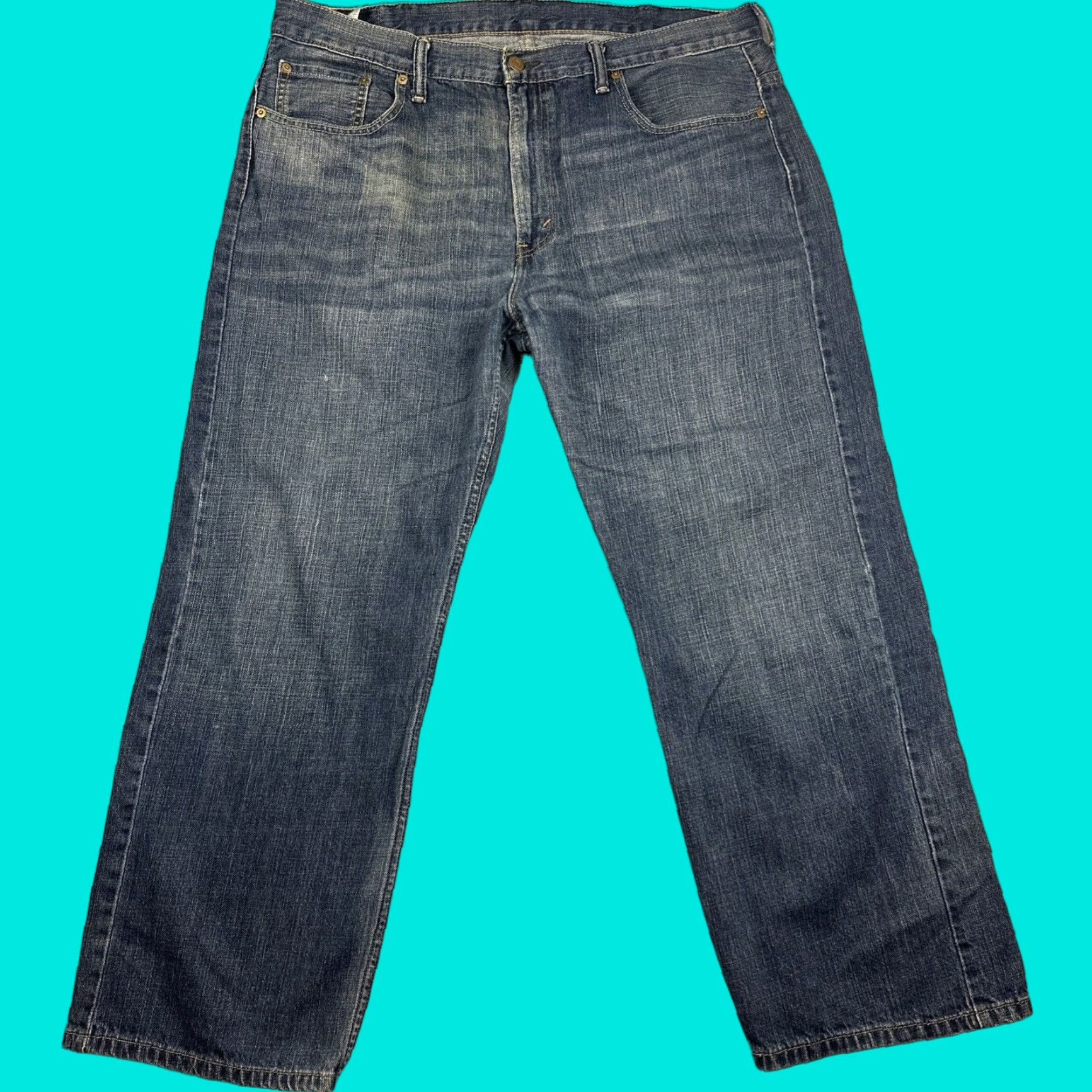 Levi's VINTAGE Levi's 569 Jeans Mens 38x30(28) Blue Straight Medium Wash Denim Y2K Wide Leg Size US 38 / EU 54 - 1 Thumbnail