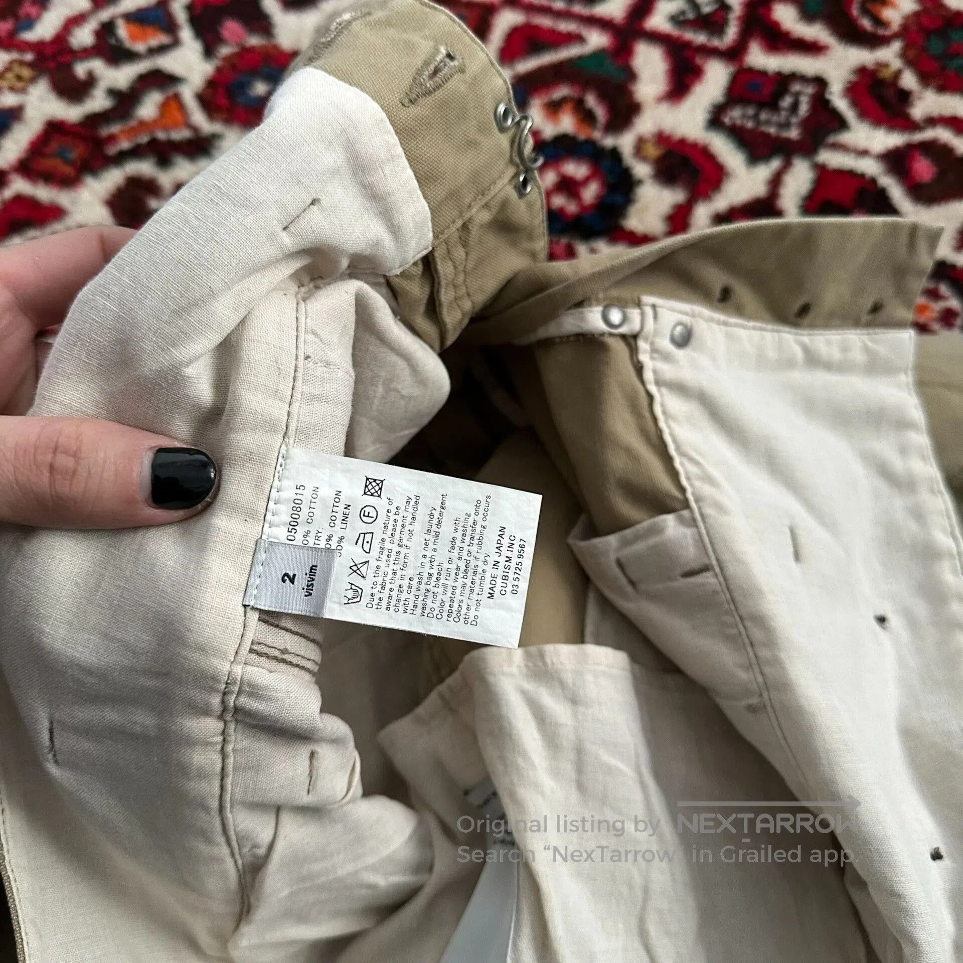 Visvim visvim engineer pants in beige fabric. Size US 40 / EU 56 - 8 Thumbnail