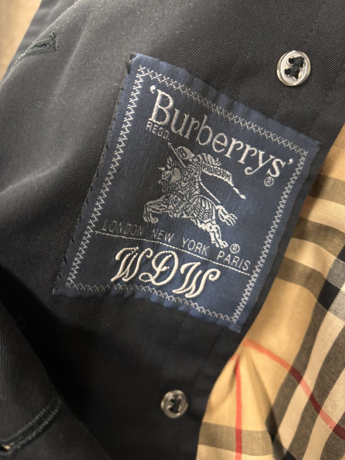 Burberry Burberry trench coat in black and tan Size M / US 6-8 / IT 42-44 - 3 Thumbnail