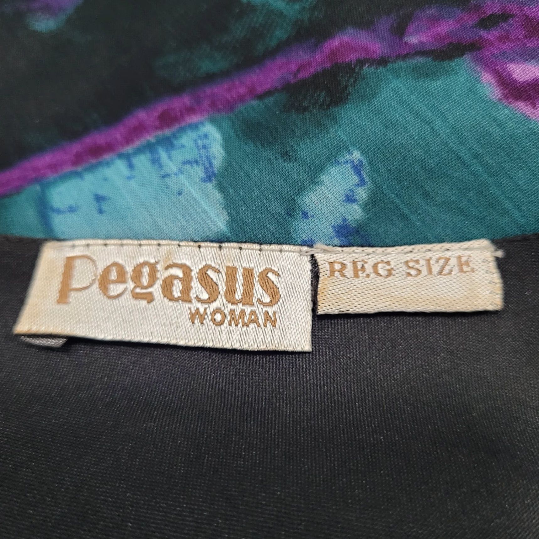 Vintage VTG Pegasus Purple Chiffon Sequin 2 Piece Outfit Skirt Set Blouse Women's Regular Size Size ONE SIZE - 3 Thumbnail