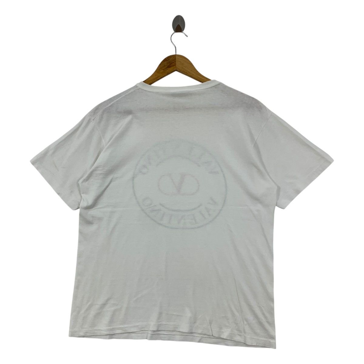 Valentino × Vintage Vintage VALENTINO big spellout logo white tee Size US M / EU 48-50 / 2 - 4 Thumbnail