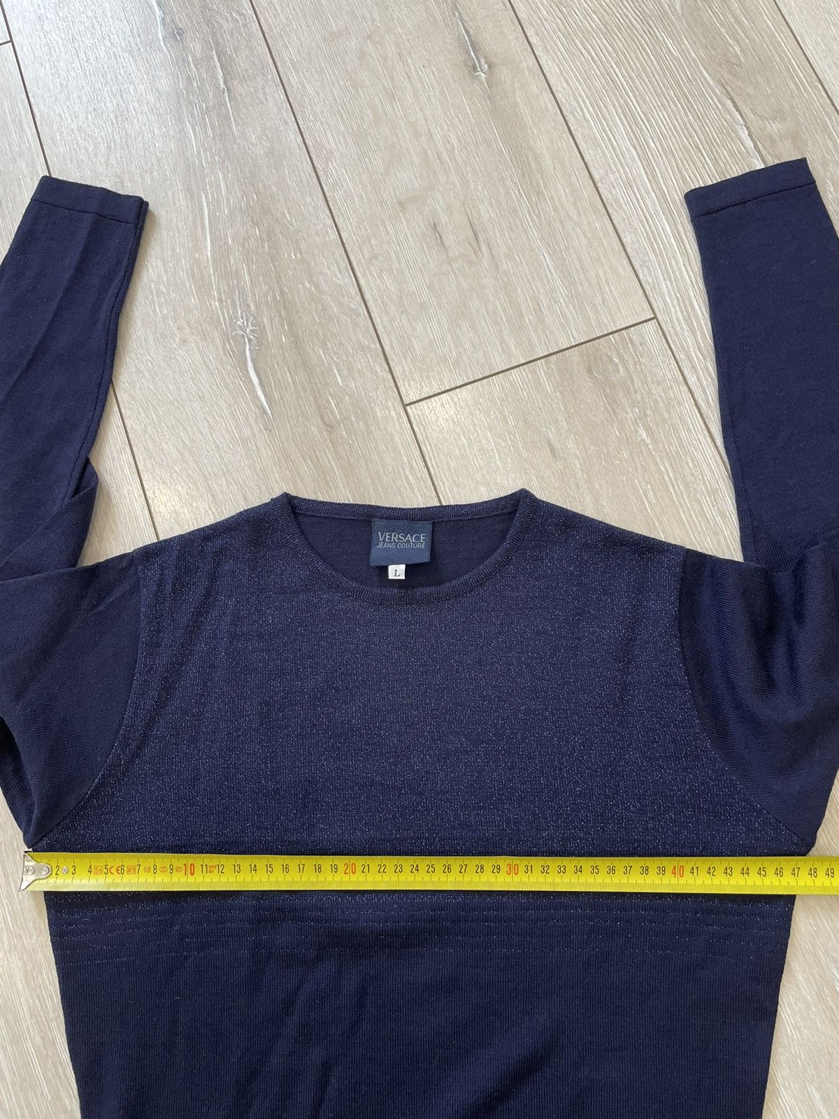 Versace × Versace Jeans Couture × Vintage Versace Jeans Couture vintage sweater Lana Merino Wool Size L / US 10 / IT 46 - 8 Thumbnail