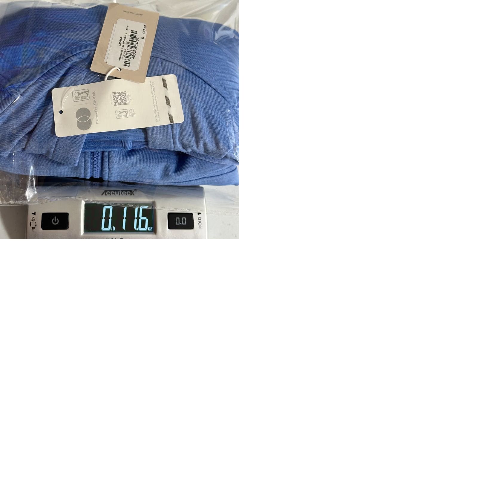 Peter Millar Peter Millar Women L Blue Performance Hoodie Full Zip Logo Size L / US 10 / IT 46 - 10 Thumbnail