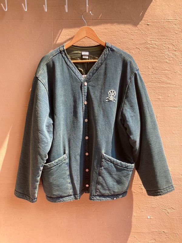 Babylon Denim Cardigan - Blue Indigo