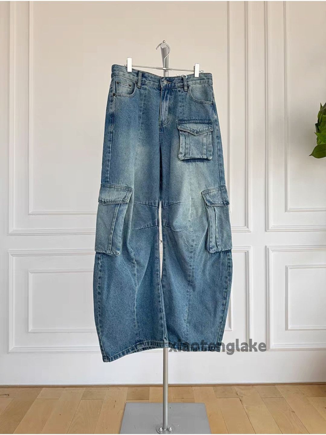 Jean ltx vintage washed faded punk grunge hiphop cargo jeans Size US 32 / EU 48 - 3 Thumbnail