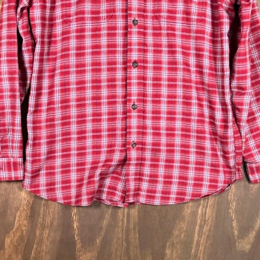 Eddie Bauer Eddie Bauer Mens Shirt Red Plaid Travex Collared Button Down Long Sleeve Large Size US L / EU 52-54 / 3 - 3 Thumbnail