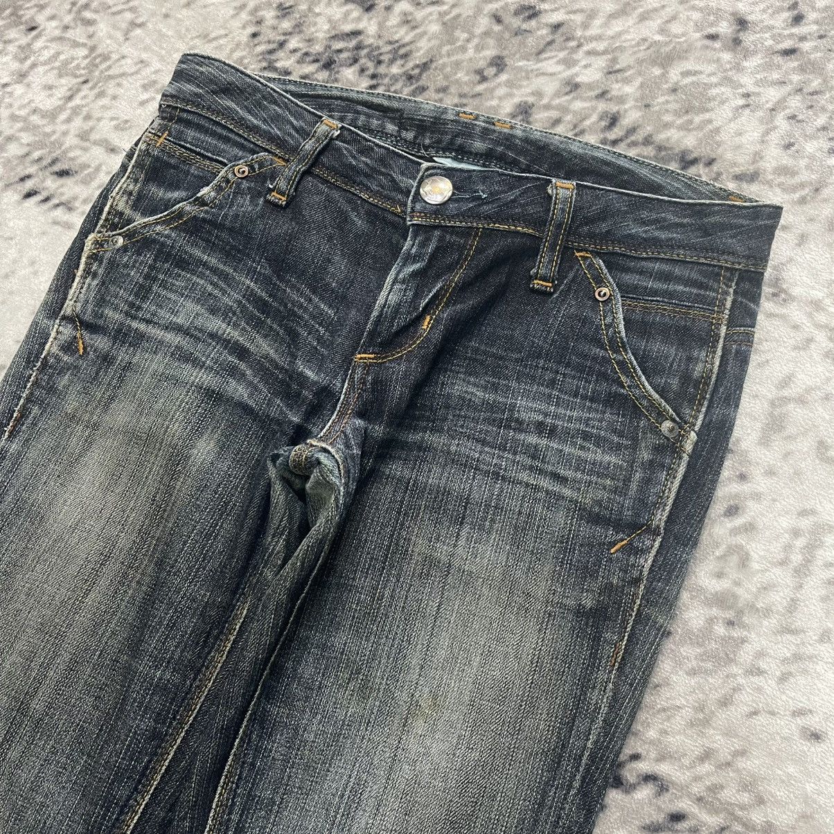GOSTAR DE FUGA Gergia Love Fade Wash Embroidered Jeans Size 28" / US 6 / IT 42 - 8 Thumbnail