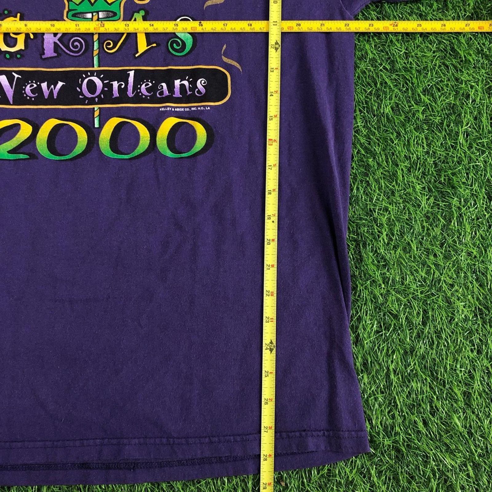 Other Vintage 2000 Purple Mardi Gras New Orleans Graphic Tee Size US XL / EU 56 / 4 - 4 Thumbnail