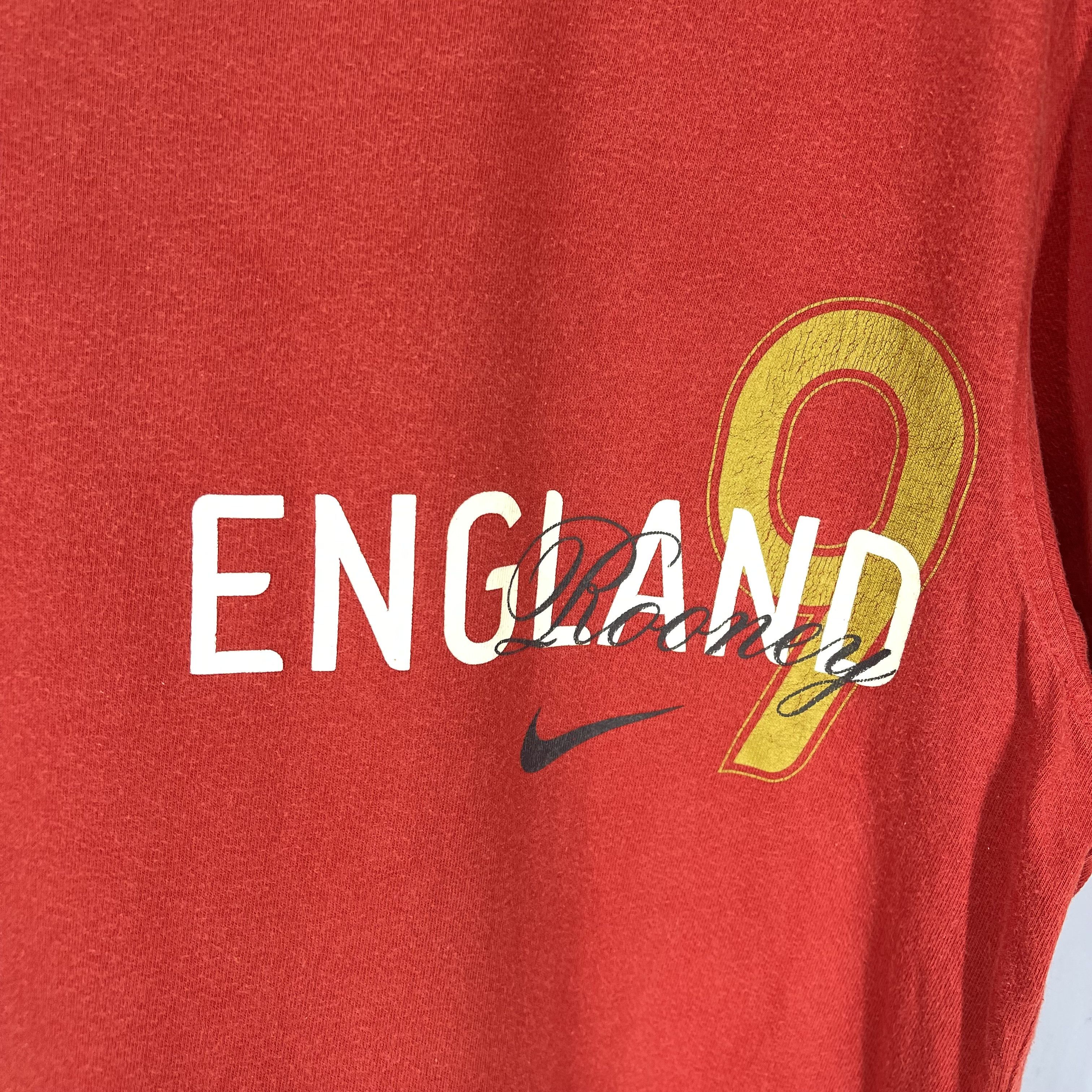 Nike Y2K Vintage NIKE ROONEY ENGLAND Crew Neck T Shirt #1490/AY Size US M / EU 48-50 / 2 - 4 Thumbnail