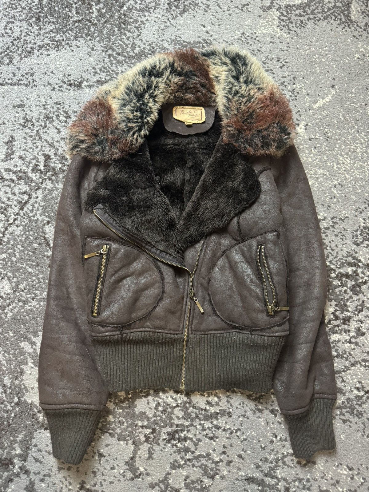 Vintage Vintage y2k Asymmetrical G.O.A Style Fur Bomber Jacket Size US S / EU 44-46 / 1 - 17 Thumbnail