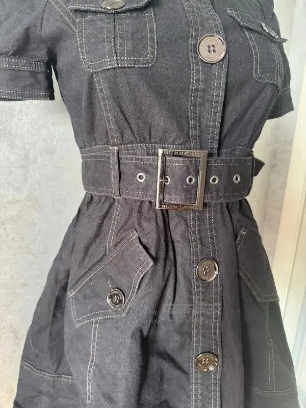 Burberry Burberry Black Cotton Blend Midi Dress. Size M / US 6-8 / IT 42-44 - 5 Thumbnail
