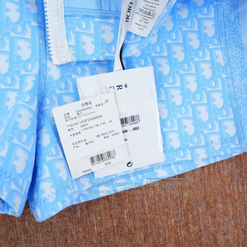 Dior Dior Blue old-fashioned full-print shorts Size 26" / US 2 / IT 38 - 3 Thumbnail