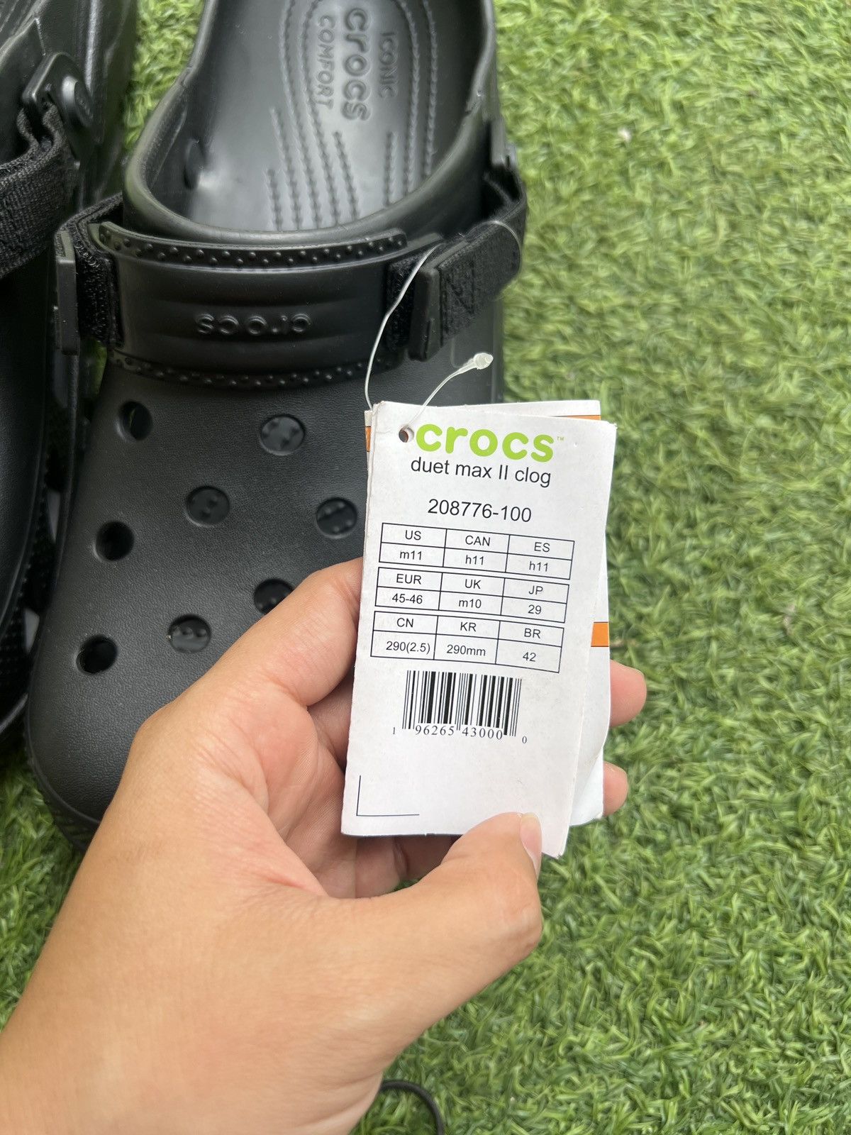 Crocs Crocs Duet Max II Clog Black 208776-100 Size US 11 / EU 44 - 8 Thumbnail