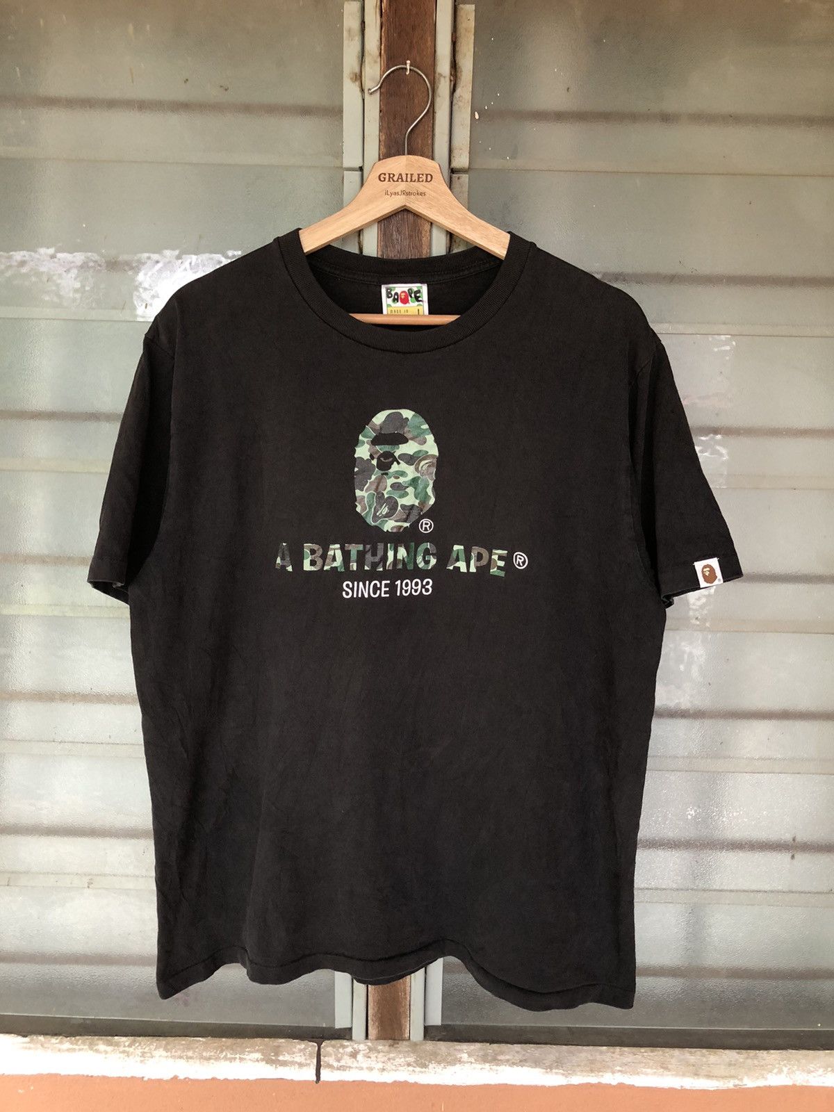 Bape Vintage A Bathing Ape Single Stich Shirt Tee Rare Size US L / EU 52-54 / 3 - 1 Thumbnail
