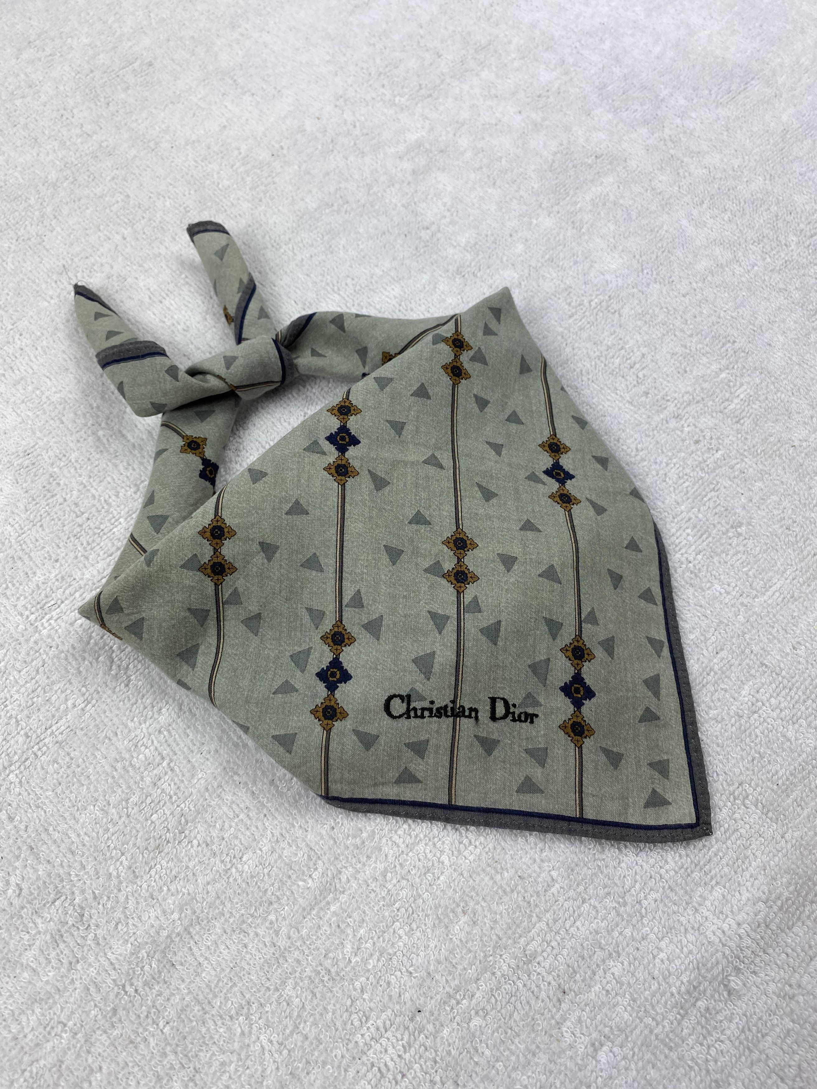 Vintage Christian DIor Handkerchief / Bandana / Neckerchief Size ONE SIZE - 2 Thumbnail