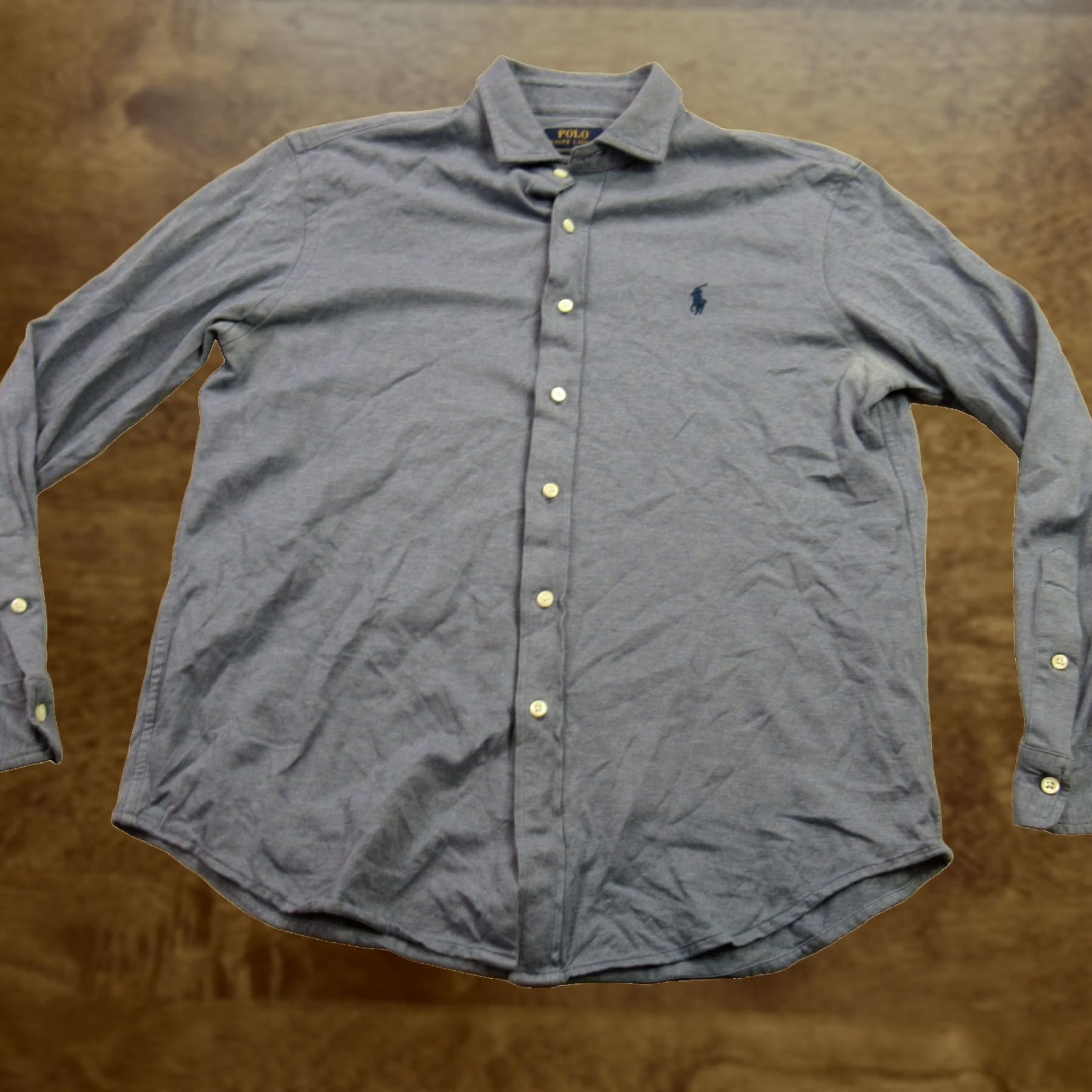 Polo Ralph Lauren Polo Ralph Lauren Mens Shirt XL Long Sleeve Button Front Casual Blue Size US XL / EU 56 / 4 - 1 Thumbnail